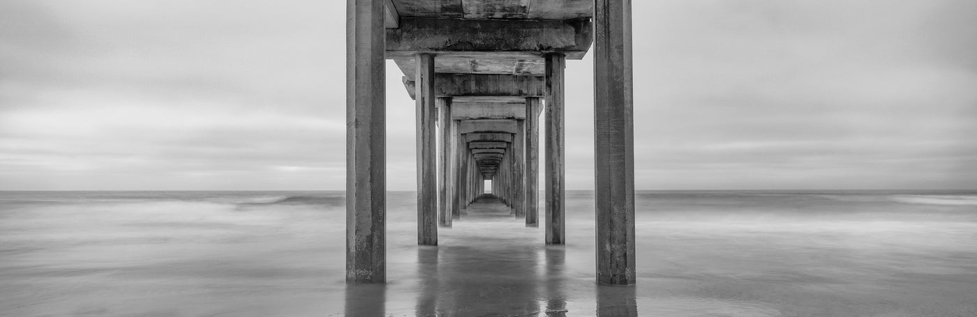 Pacific Tides Black and White
